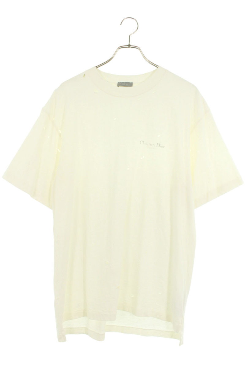 クリスチャンディオール コットン Tシャツ S レディース ホワイト クリスチャンディオール コットン Tシャツ S レディース