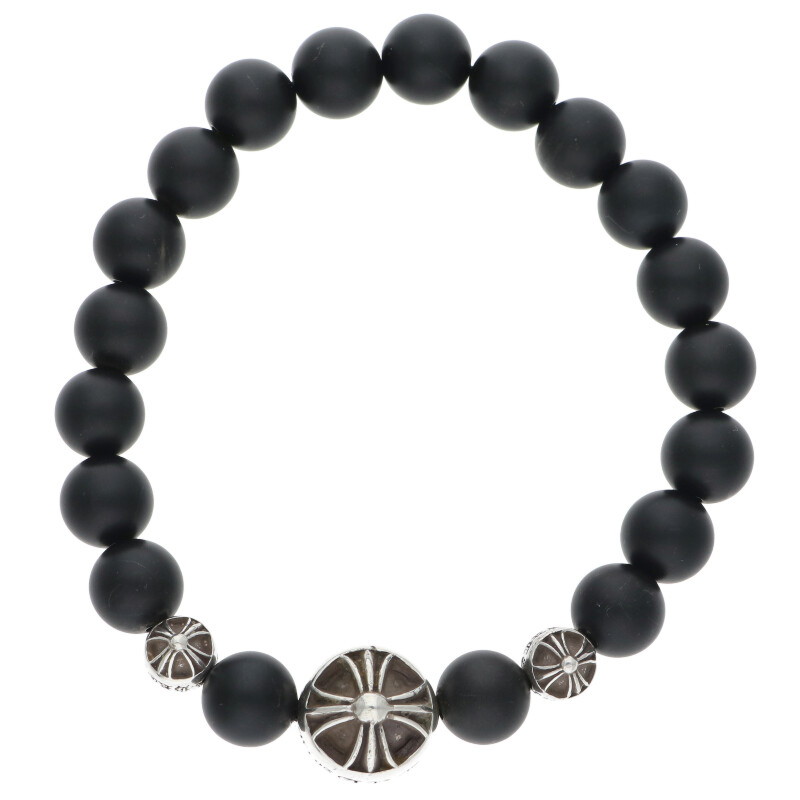 クロムハーツ　ビーズ ブレスレット 新品未使用☆ クロムハーツビーズブレスレット CHROME HEARTS 8mm BEAD