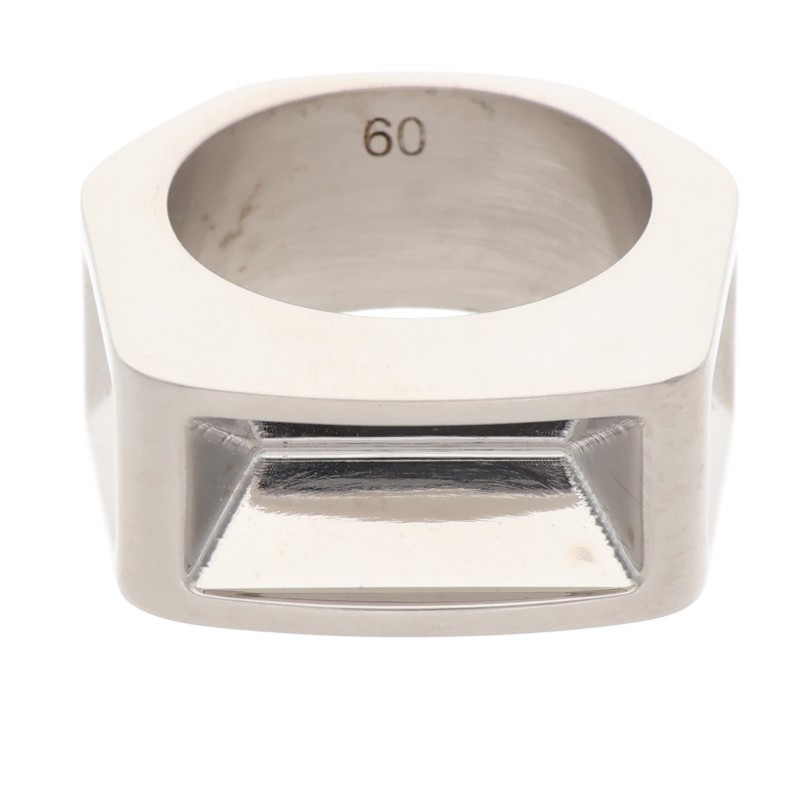 RICK OWENS TRUNK RING takato着用 Rick Owens Palladium-plated Open Trunk Ring in Gray for Men