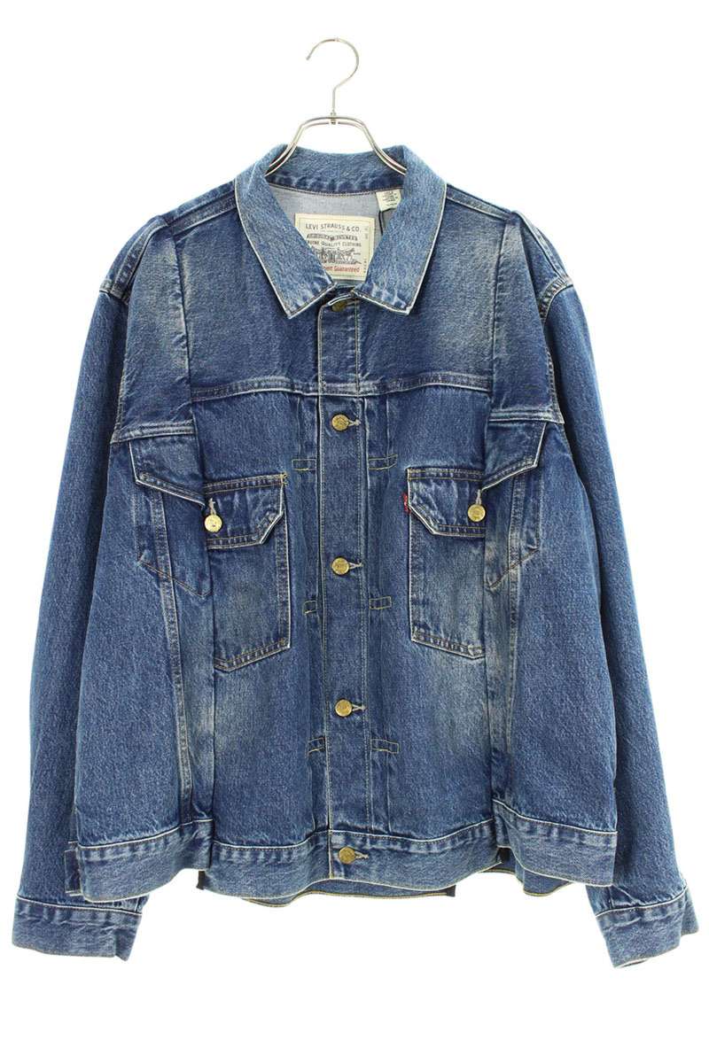 ジャケット・アウター Levi's sacai Denim Matelasse Twill 4 SACAI | LEVI'S® X SACAI WOMEN'S DENIM X MATELASSE TWILL JACKET