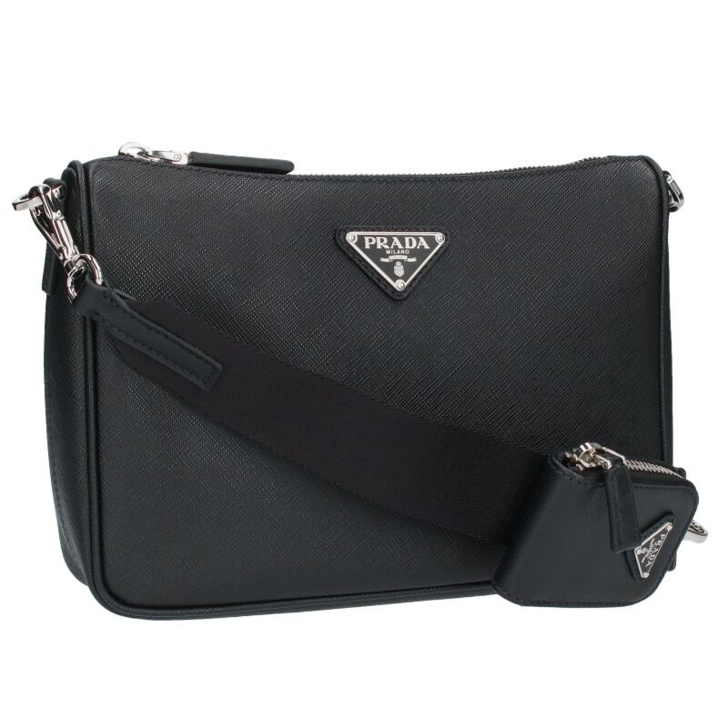 【美品・正規品】PRADA プラダ ナイロンジレ／50サイズ・ロゴプレート付き PRADA (プラダ) レザー＆ナイロン ロゴプレート スマートフォン