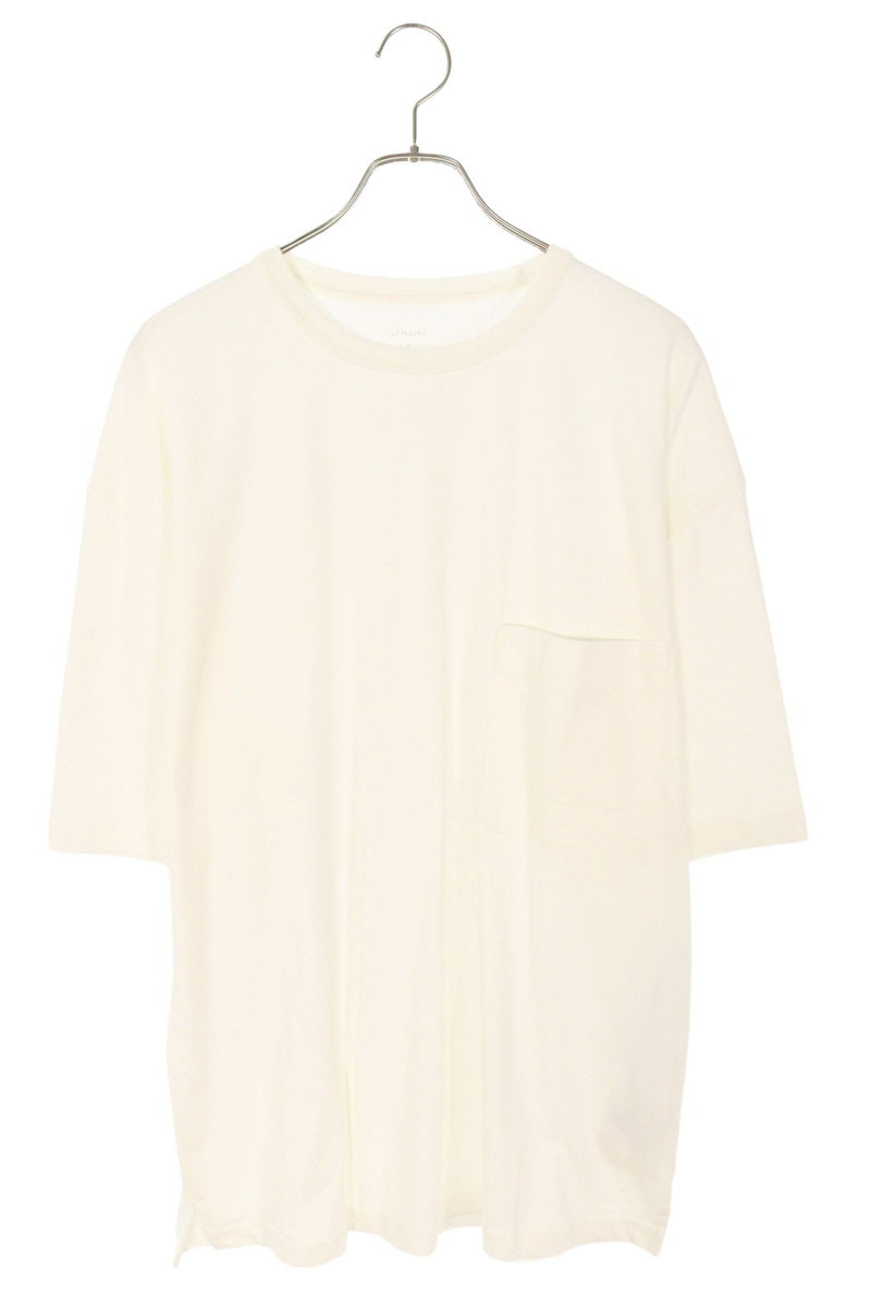 ルメール LEMAIRE　　 サイズ:M 25SS TO1382 クルーネックポケットTシャツ(オフホワイト)【606052】【SB01】【メンズ】【新古品】bb78#rinkan*N