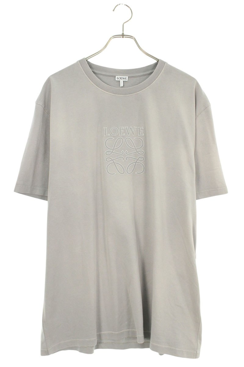 LOEWE ロゴプリント Tシャツ 半袖 クリーム色 LOEWE メンズ半袖Tシャツ、カットソー｜トップス｜ファッション