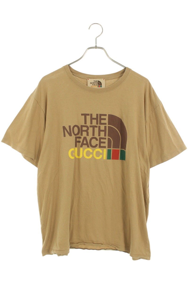 THE NORTH FACE x GUCCI ベージュ Tシャツ（お値下げ不可） The North Face x Gucci T-Shirt XL