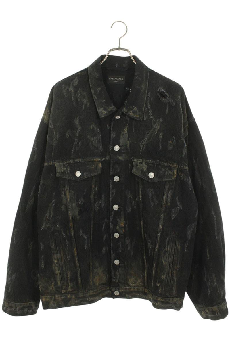 バレンシアガ　トロンプルイユ　ジャケット　サイズS 新品】BALENCIAGA（バレンシアガ ）トロンプルイユ転写デニム
