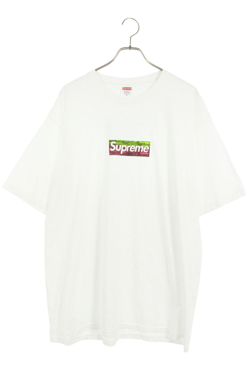 シュプリーム SUPREME　 サイズ:XL Los Angeles Fire Relief Box Logo Tee ロサンゼルスファイアーリリーフボックスロゴTシャツ(ホワイト×グリーン×ピンク)【806052】【SB01】【メンズ】【中古】bb410#rinkan*B