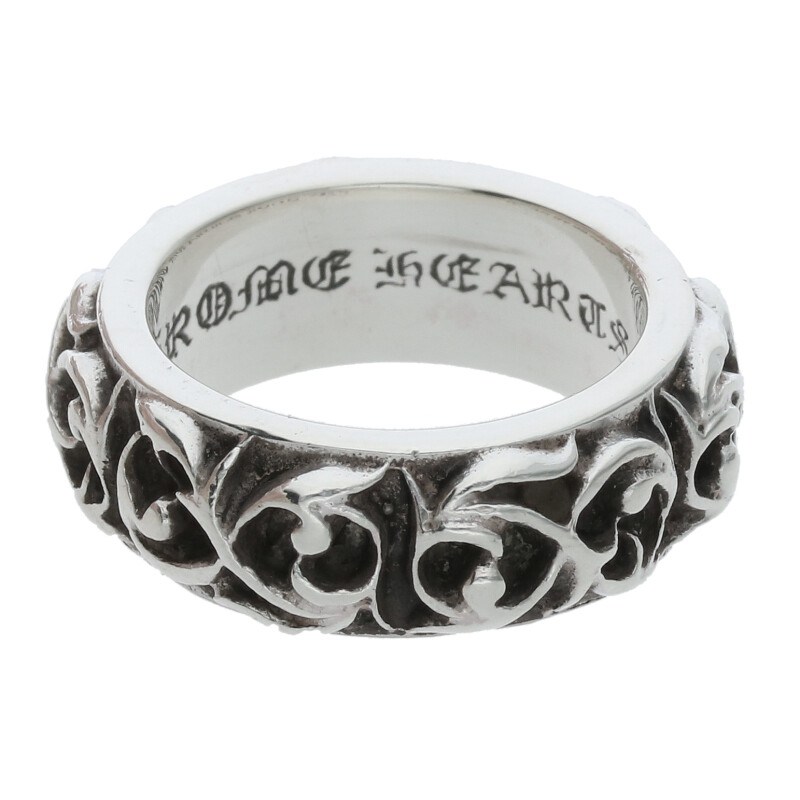 CHROMEHEARTS クロムハーツ ダブルナローヴァインバンドリング 17号 17号 CHROME HEARTS ダブルナローヴァインバンドリング シルバー