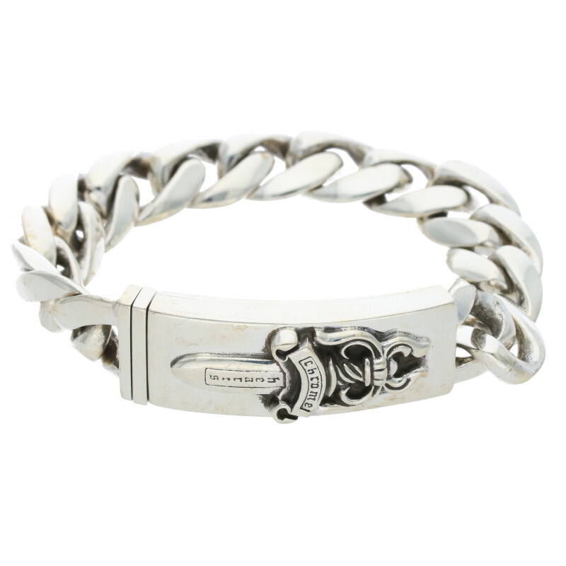 CHROME HEARTS ダブルID ブレスレット　クラシック 楽天市場】クロムハーツ Chrome Hearts サイズ:11LINK ID DAGGER