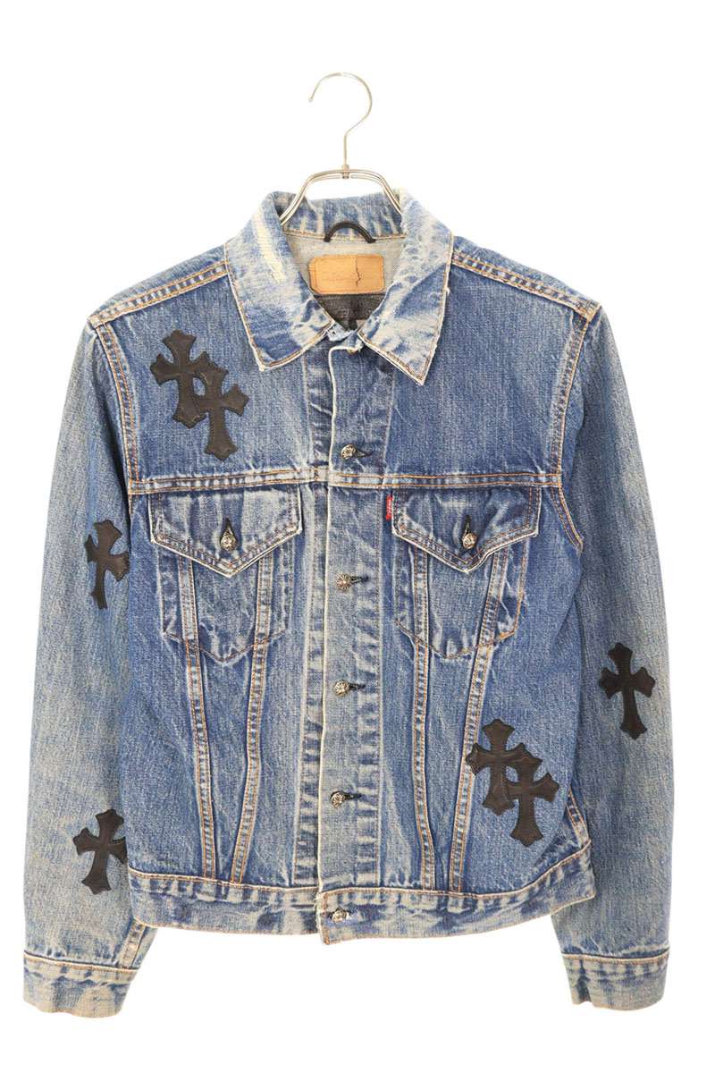 楽天市場】CHROME HEARTS Cross Patch Denim Zip Up Jacket