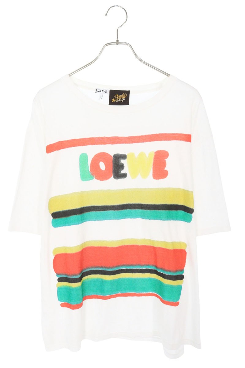 美品✨LOEWE 半袖　アナグラム　ホワイト　XXS オーバーサイズ LOEWE】ロエベ『アナグラム ロゴ ボクシーフィット 半袖Tシャツ