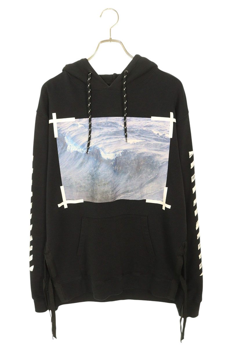 OFF-WHITE アートプリント パーカー M アートプリントパーカー メンズ(M ホワイト): トップス｜Right