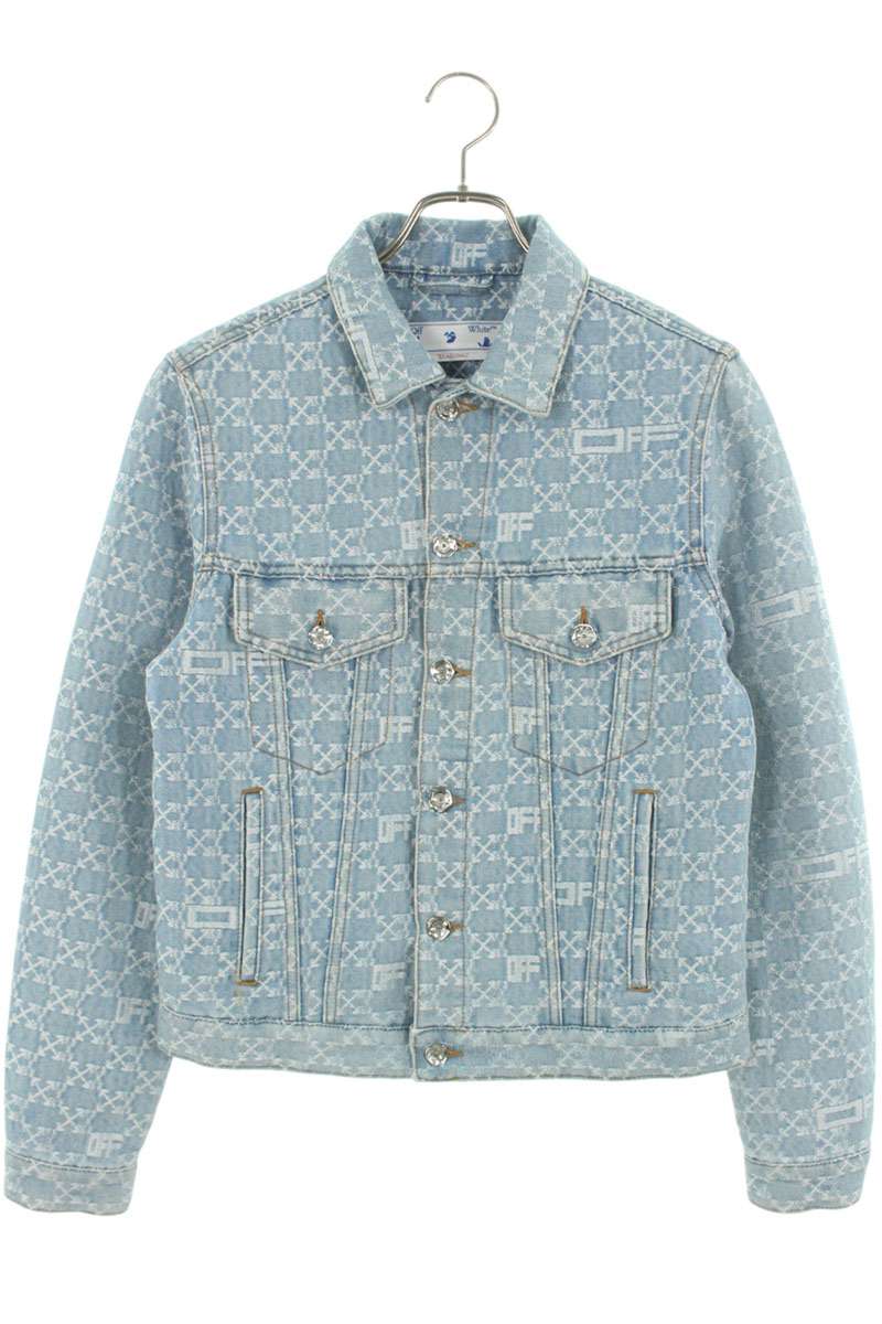 オフホワイト アローロゴプリントデニムジャケット ブルー 楽天市場】OFF-WHITE オフホワイト ジャケット サイズ:M 絵画柄
