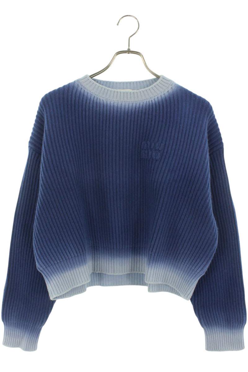 【匿名配送】ミュウミュウ　ニット セーター 長袖 サイズ38 miu MIUMIU ミュウミュウ セーター MML470 1Y5R レディース