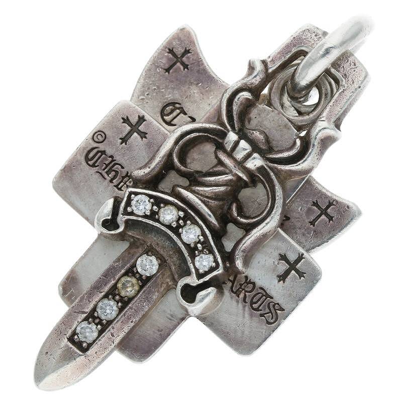 クロムハーツ 3トリンケッツ ペンダント SV925 オールド シルバー 楽天市場】【中古】 CHROME HEARTS クロムハーツ 3トリンケッツ SV925