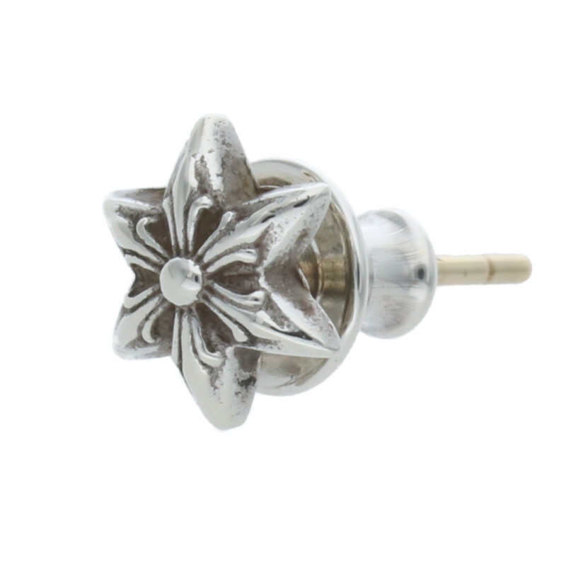 クロムハーツ Chrome Hearts   CO STAR スタースタッド しろがね色ピアス(しろがね色 0.72g)【519052】【差しゆるす15】【小物】【中古】bb205#rinkan*B
