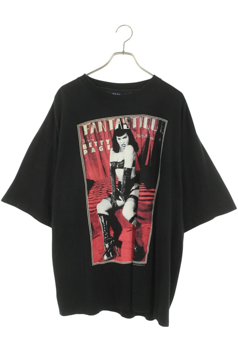 90s bettie page ベティペイジ Tシャツ USA製 L サイズ 90s ベティペイジ Tシャツ bettie pageヴィンテージ TEE希少