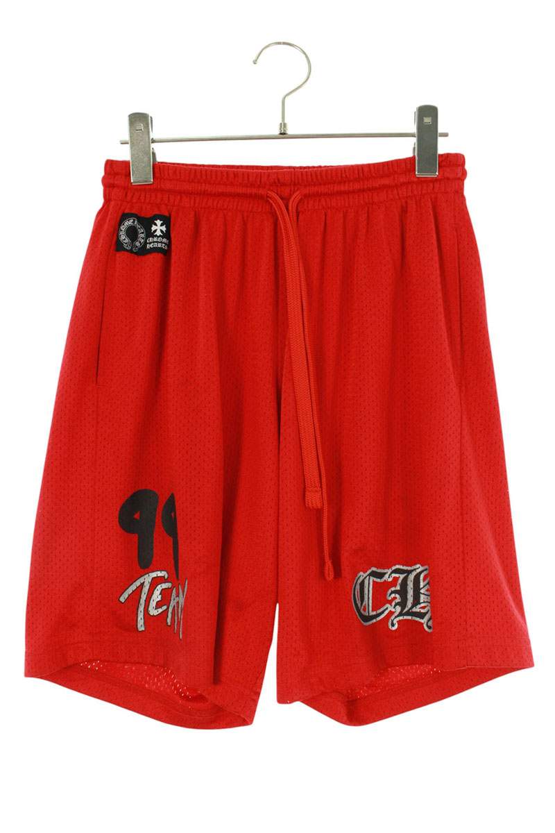 CHROME HEARTS メッシュハーフパンツ CHROME HEARTS(クロムハーツ) MESH VARSITY SHORTS CHプリントメッシュ