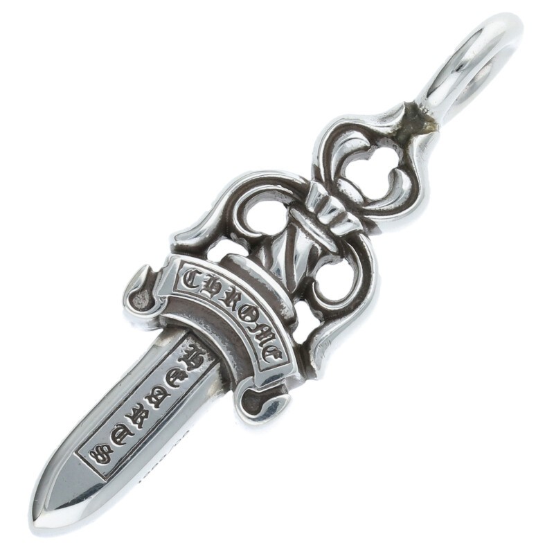 CHROME HEARTS　ダブルダガーペンダント&レザーブレイド クロムハーツダブルダガーペンダント(ネックレス)|クロムハーツ