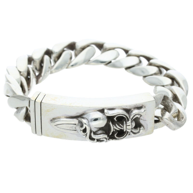 アクセサリー CHROME HEARTS ID BABY FLRL CRS P/DMND CHROME HEARTS BABY I.D. FLORAL CROSS MOTIFF BRACLET クロム