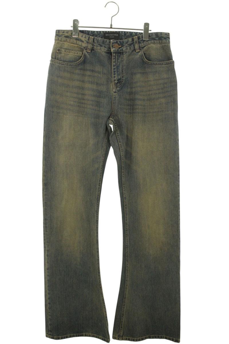 バレンシアガ　 ブーツカットデニム ダメージ加工 BALENCIAGA - BALENCIAGA バレンシアガ 23AW ウォシュド加工