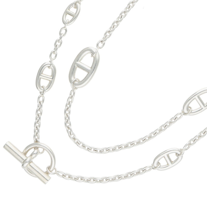 3BM44 HERMES エルメス ヘラクレス ヴィンテージ シルバー 925 エルメス HERMES ヴィンテージ ヘラクレス ロングネックレス