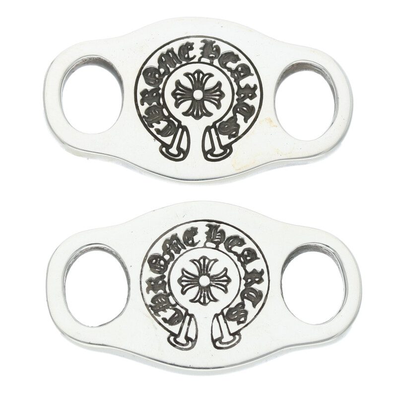 Chrome Hearts クロムハーツ シューレース インボイス有り 無修正 CHROME HEARTS】クロムハーツ『2個セットV1ホースシューシュー