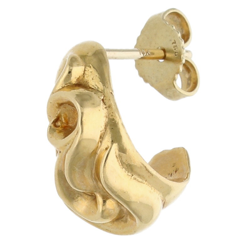 クロムハーツ Chrome Hearts   22K CARVED TEARDROP 22Kカーブドティアドロップ ゴールドピアス(黄色ゴールド 4.52g)【519052】【聞き入れる15】【小物】【中古】bb410#rinkan*B