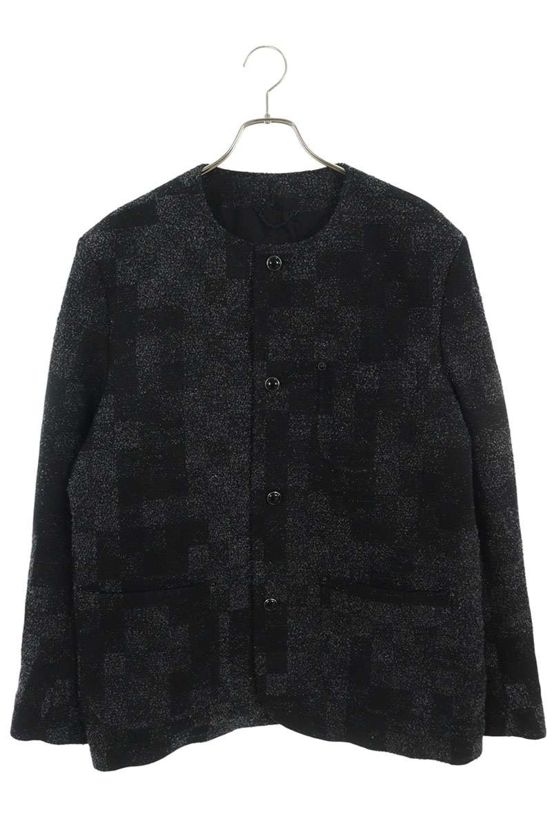 ルイヴィトン LOUISVUITTON 大きさ:50  25SS  RM251M STE HSJ75E デニムブークレットカラーレスジャケット(黒いこと)【207052】【OM10】【メンズ】【中古】bb295#rinkan*A