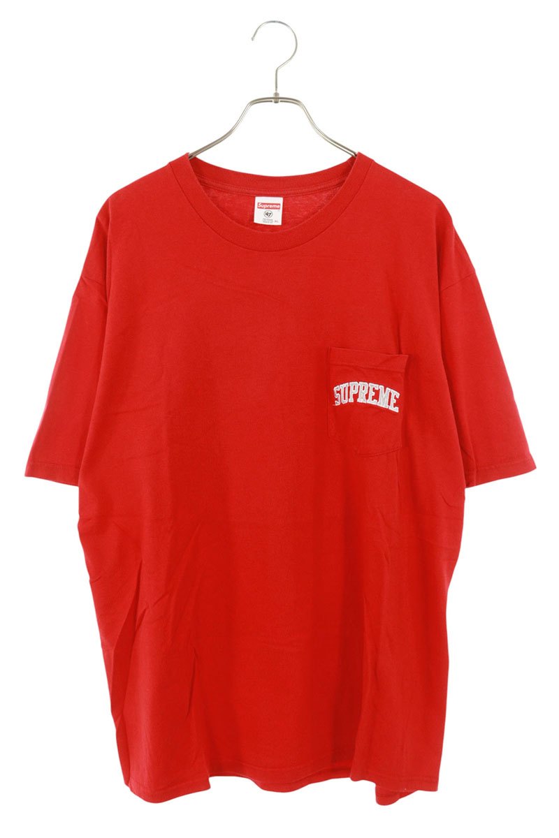 シュプリーム SUPREME 大きさ:XL  19SS  NFL Raiders 47 Pocket TEE レイダースポケットプルオーバー(赤いこと)【215062】【OM10】【メンズ】【中古】bb429#rinkan*B