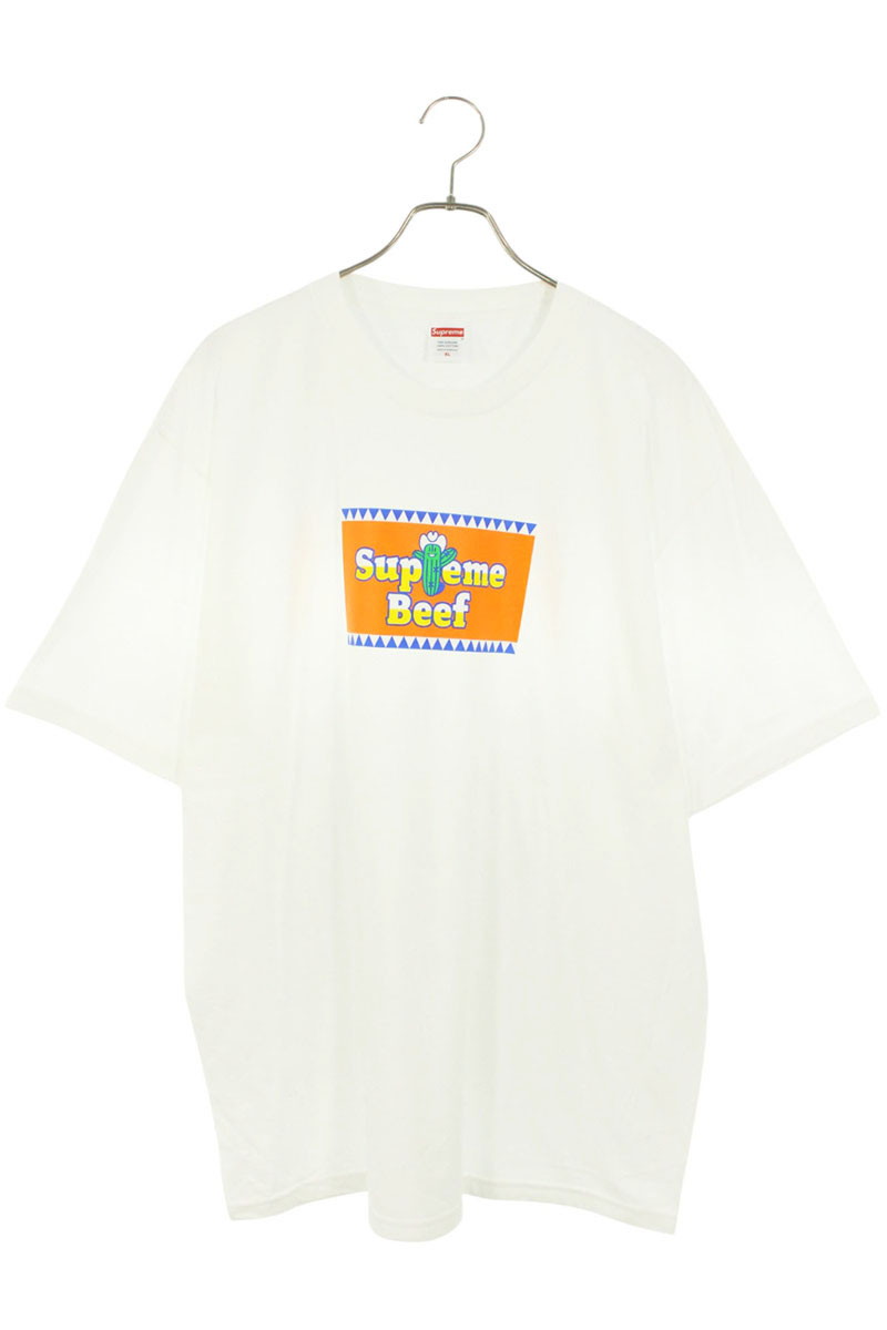 シュプリーム SUPREME 大きさ:XL  25SS  Beef Tee 牛肉プルオーバー(白いこと)【215062】【SB01】【メンズ】【中古】bb51#rinkan*S