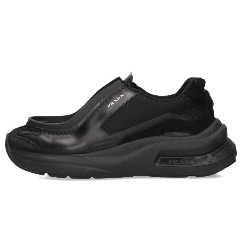 PRADA ブラック バレーシューズ　24cm PRADA プラダ/PRADA シューズ メンズ ALLACCIATE レースアップ