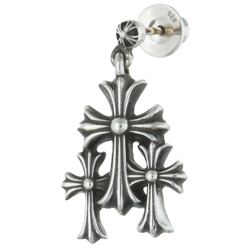 クロムハーツ　シルバー ピアス CHROME HEARTS/クロムハーツ ピアス タイニー CHクロスフープ