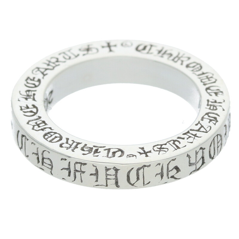 クロムハーツ Chrome Hearts　 サイズ:4号 3mm SPACER FUCKYOU 3mmスペーサーファックユー シルバーリング(シルバー 5.22g)【907052】【SS07】【小物】【中古】bb377#rinkan*B
