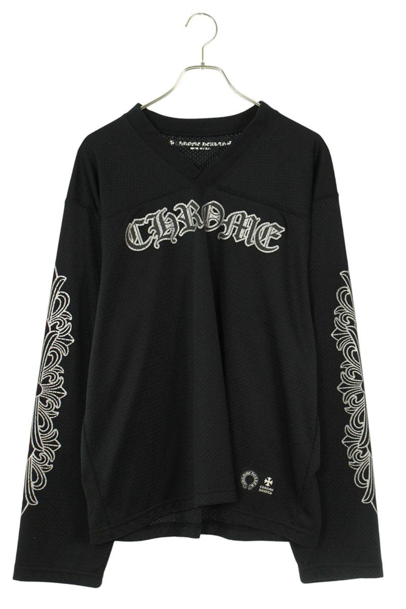 希少♪CH◆ MESH WARM UP JERSEY 長袖Tシャツ/ブラック CHROME HEARTS クロムハーツ MESH WARM UP JERSEY | chromehearts