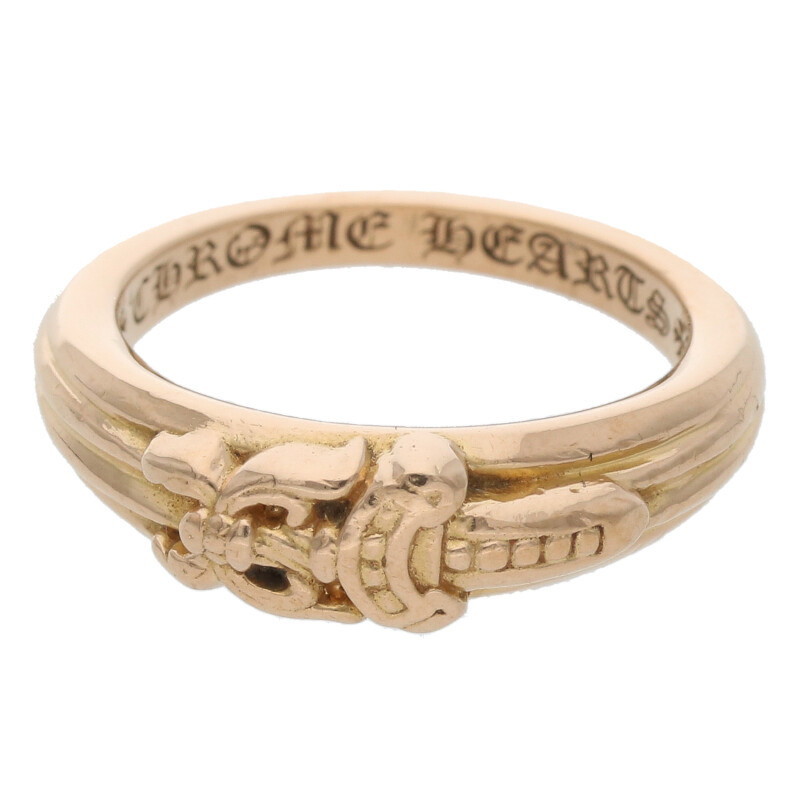 クロムハーツ Chrome Hearts 大きさ:10号  22K BABY CLSC 22Kベイビークラシックダガー ゴールド輪っか(黄色ゴールド 8.41g)【519052】【聞き入れる15】【小物】【中古】bb384#rinkan*B