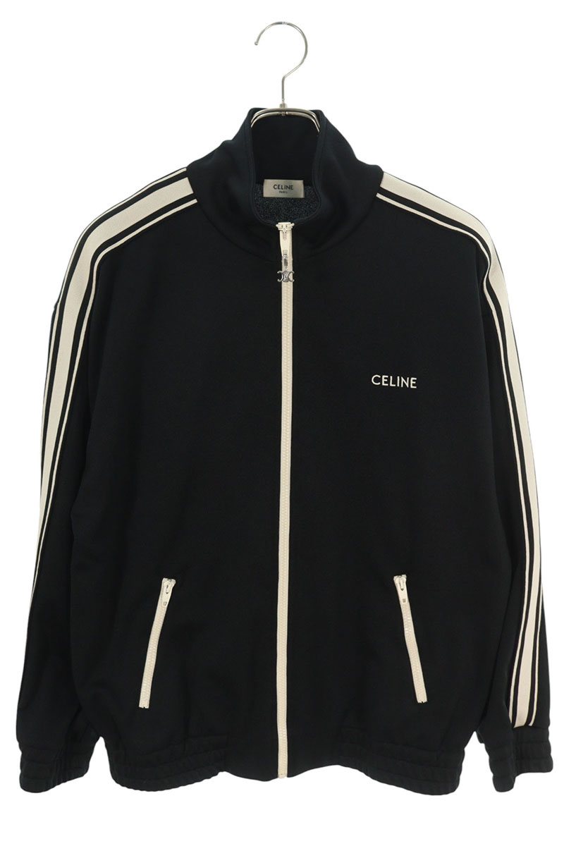 CELINE セリーヌ ジャケット ダブルフェイスジャージー ロゴ CELINE】ダブルフェイス ロゴ ジャージートラックジャケット