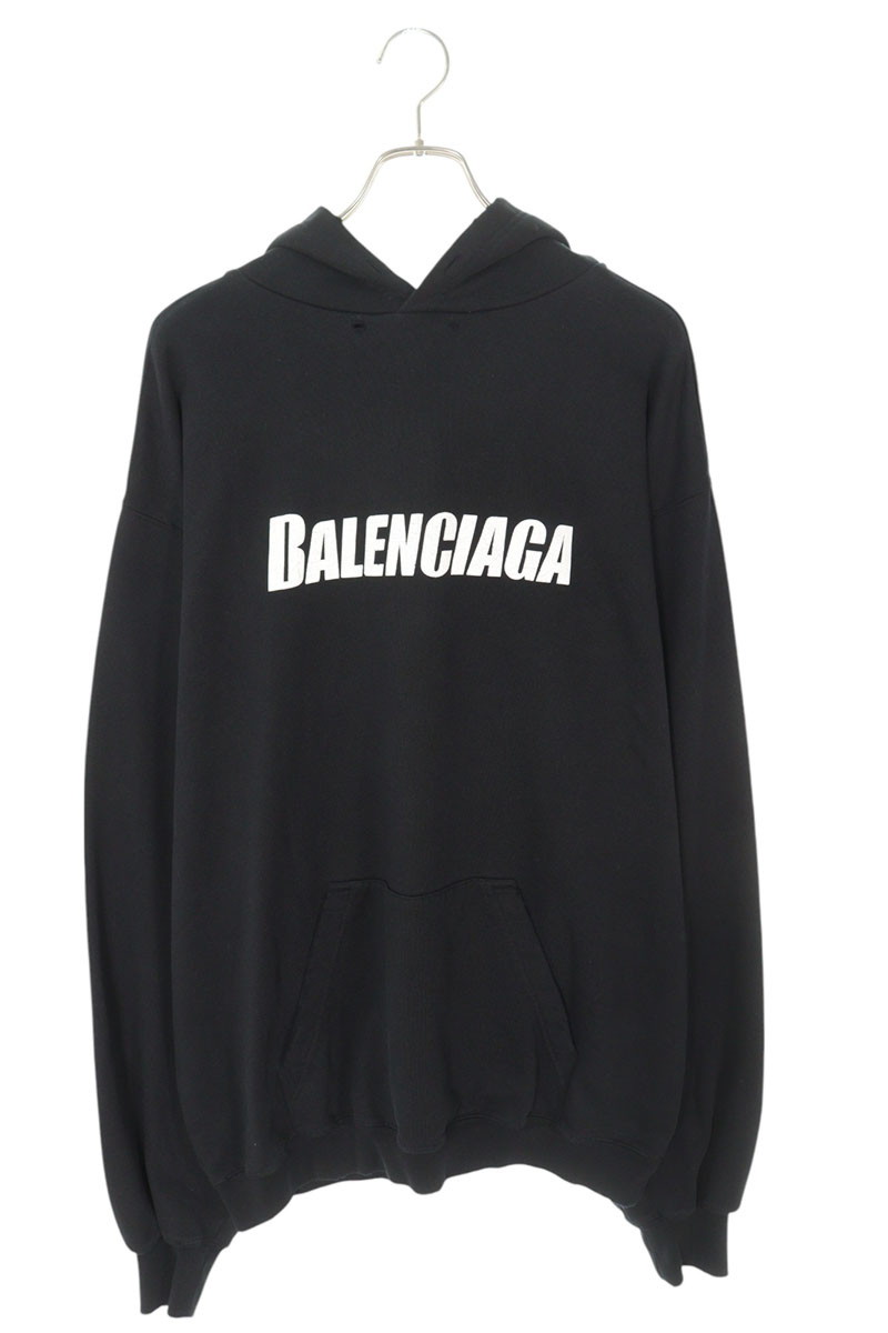 [たーくん]【2XL・前後ロゴ】BALENCIAGAバレンシアガ BALENCIAGA(バレンシアガ) ロゴプリントラージフィットTシャツ