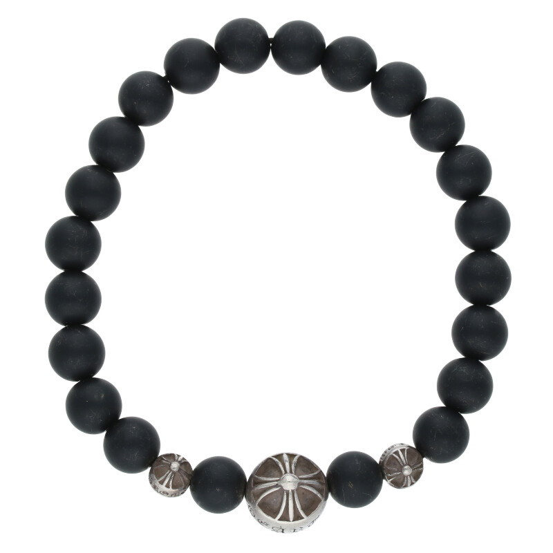 ■Chrome Hearts 8mm マットオニキス ビーズブレスレット ■ 楽天市場】クロムハーツ【CHROMEHEARTS】 ビーズブレスレット