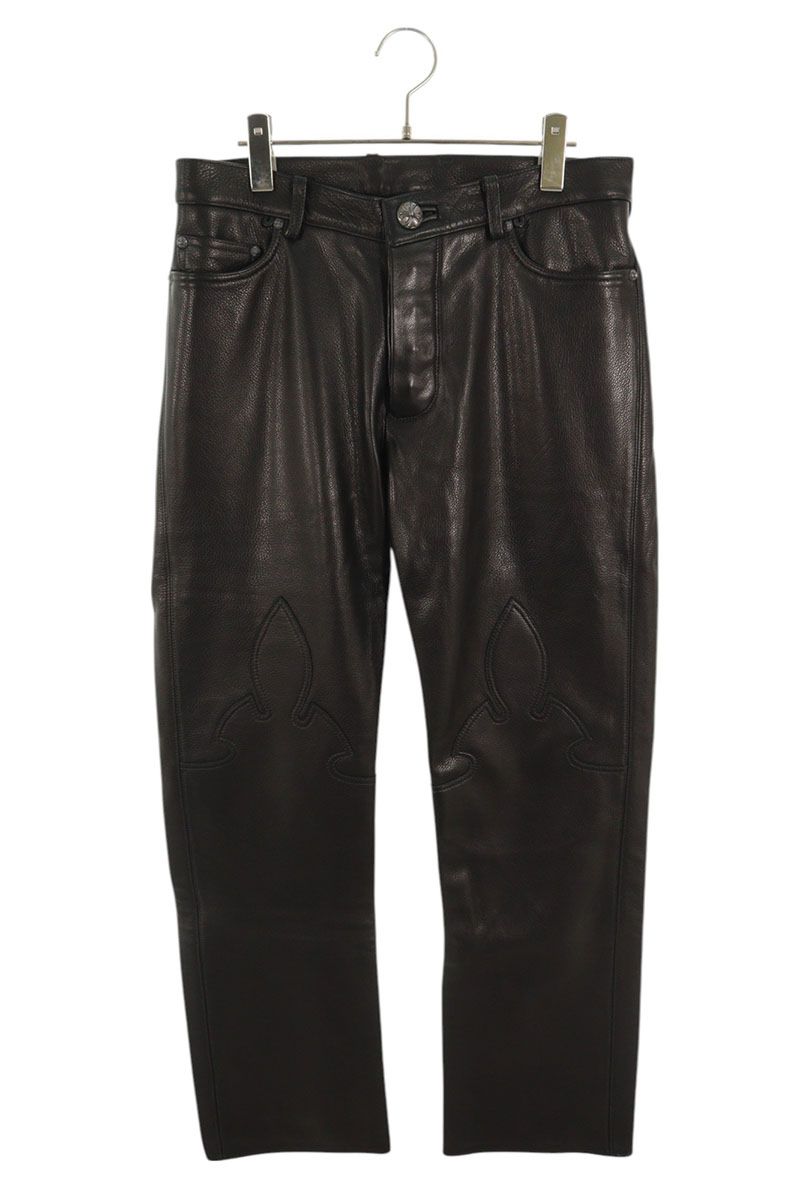 楽天市場】クロムハーツ Chrome Hearts サイズ:33×34 LTHR PANTS