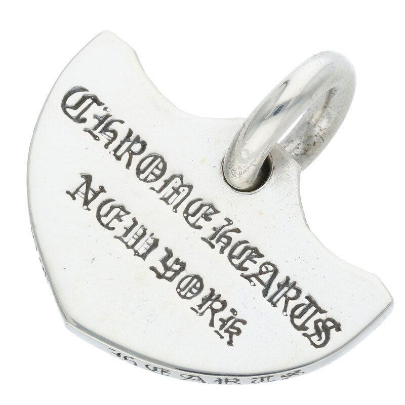 クロムハーツ Chrome Hearts　 SHIELD ニューヨーク限定ネックレストップ(シルバー 7.93g)【817052】【SJ02】【小物】【中古】bb415#rinkan*B
