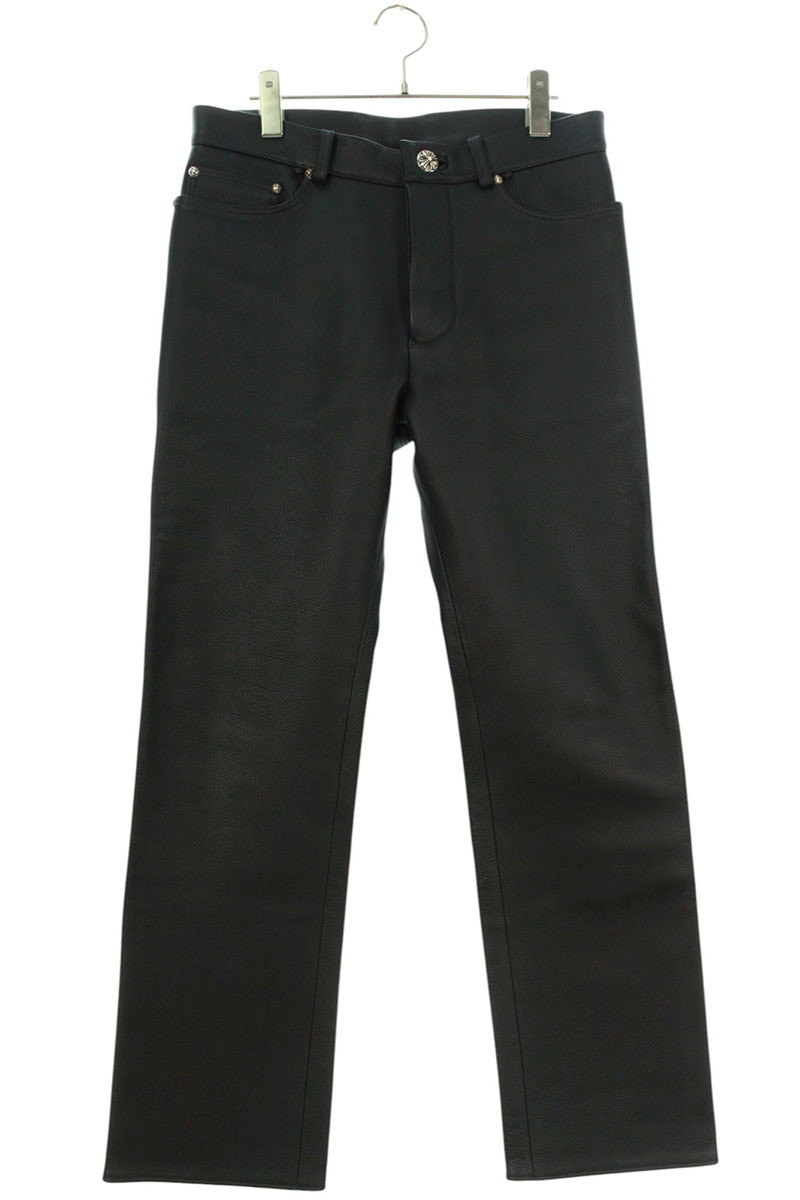 最終価格クロムハーツ　レザーパンツ33インチ 最終価格クロムハーツ レザーパンツ33インチ （CHROME HEARTS