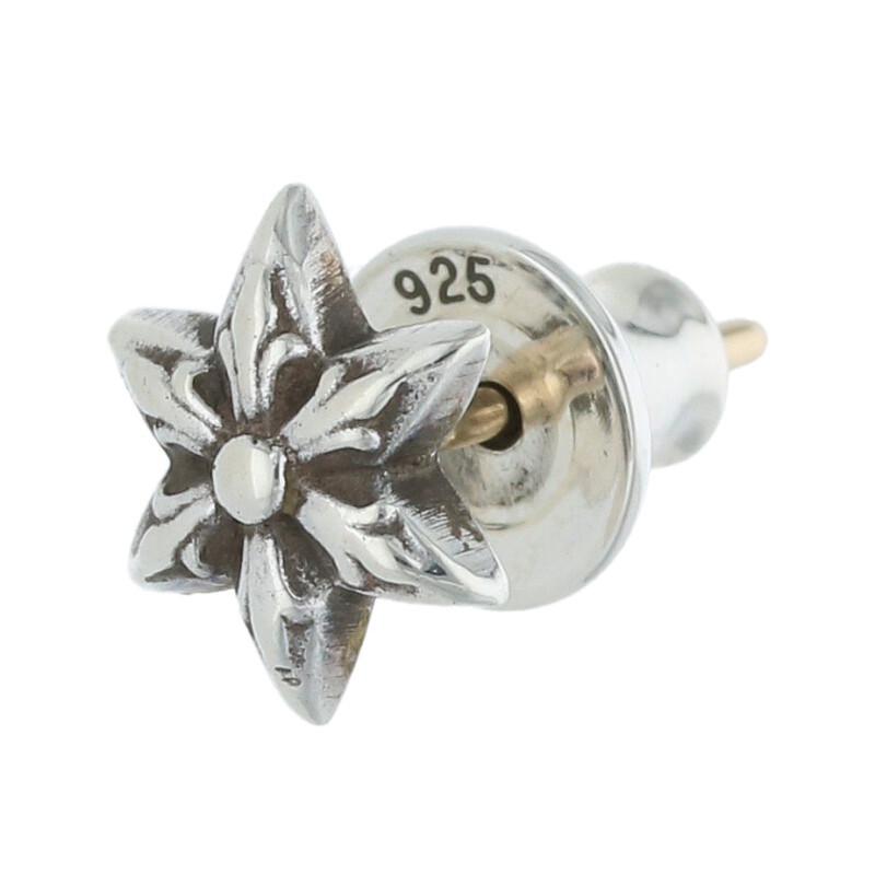 クロムハーツ Chrome Hearts   CO STAR スタースタッド しろがね色ピアス(しろがね色 0.7g)【427052】【GZ11】【小物】【中古】bb455#rinkan*B