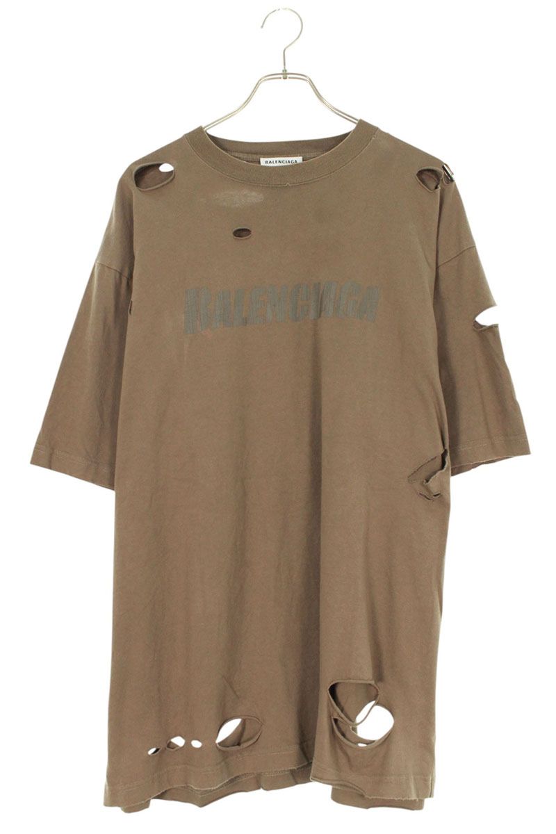 BALENCIAGA - バレンシアガ 22AW ロゴニットトップス ベージュ BALENCIAGA バレンシアガ 22SS 698631 キャンペーンロゴ