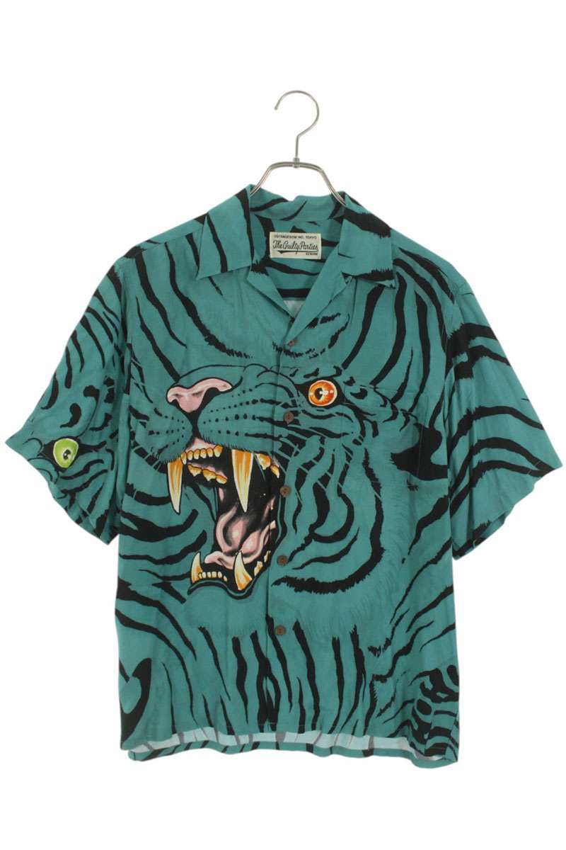 トップス WACKO MARIA Edgy Tiger Graphic Aloha L トップス WACKO