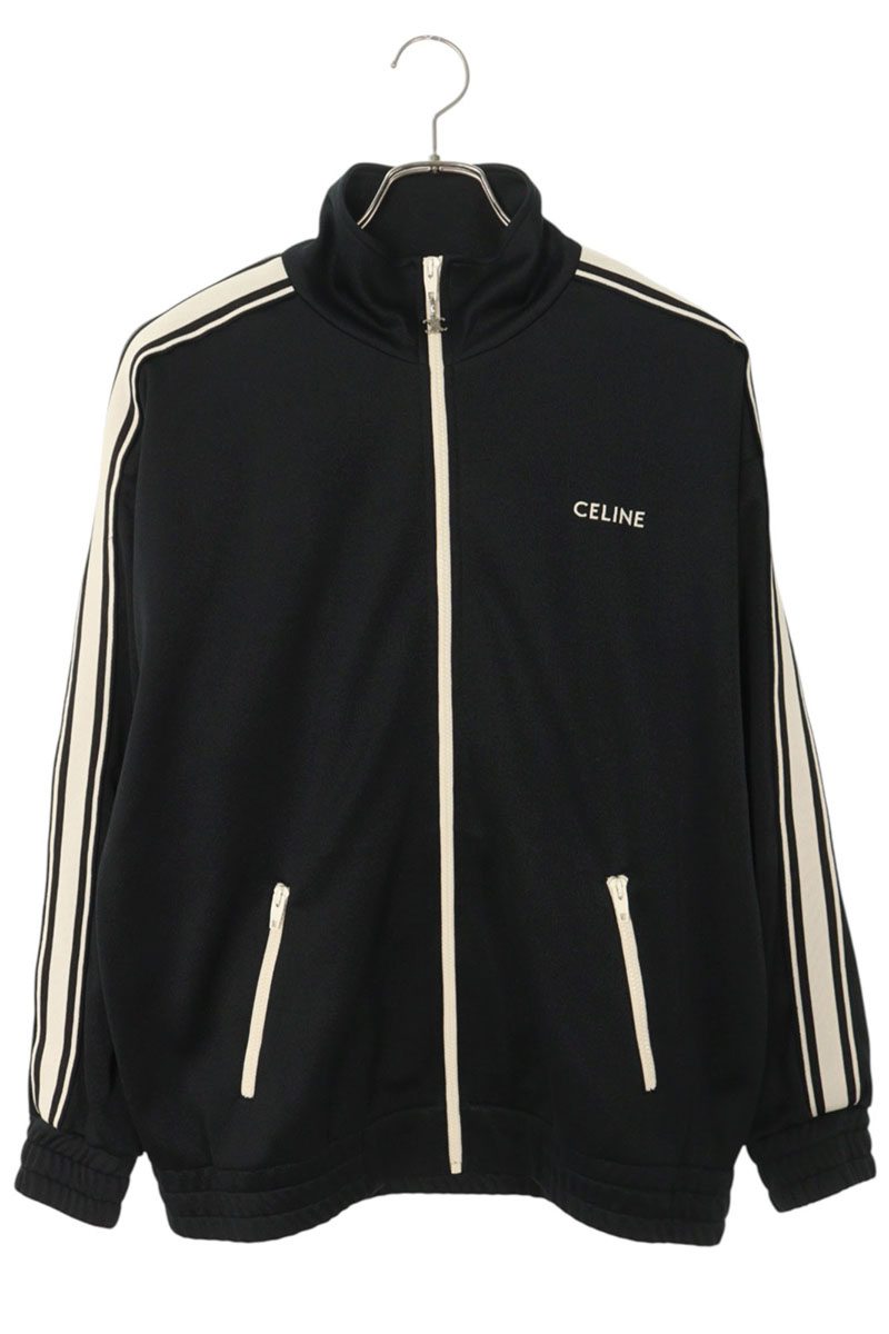 CELINE メンズ スウェット ジップ ジャー ジ 黄/黒バイカラーブルゾン CELINE メンズ スウェット ジップ ジャー ジ 黄/黒バイカラー
