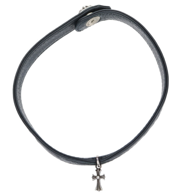 楽天市場】極美品 Chrome Hearts クロムハーツ レザーチョーカー ユリ