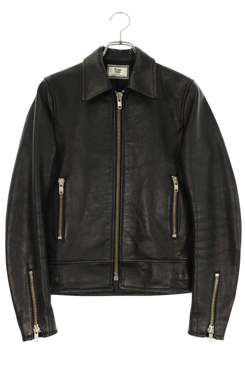 楽天市場】M【Rags McGREGOR FLAP POCKET LEATHER JACKET Black