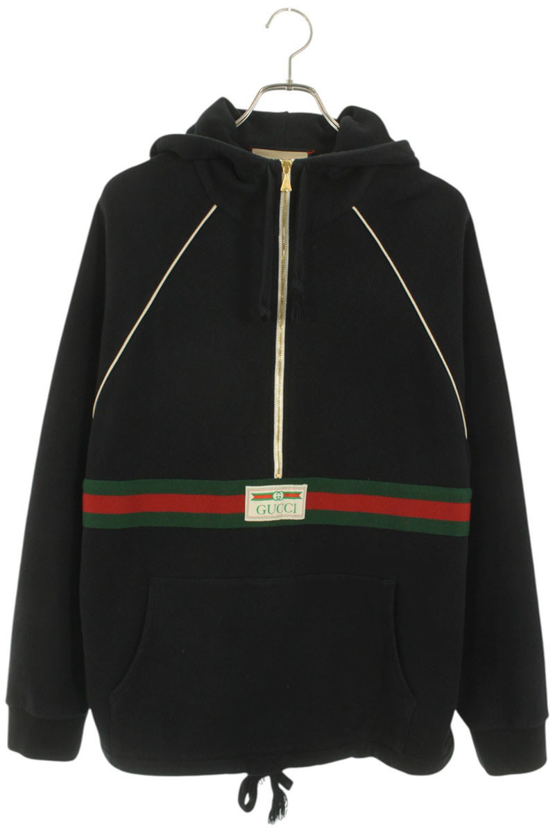 GUCCI ブラック パーカー ロゴ入り Gucci ロゴ パーカー | ブラック | FARFETCH JP