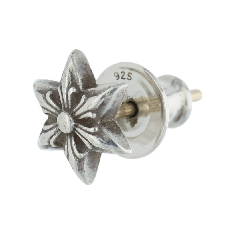 クロムハーツ Chrome Hearts   CO STAR スタースタッド しろがね色ピアス(しろがね色 0.74g)【508052】【NO05】【小物】【中古】bb170#rinkan*B