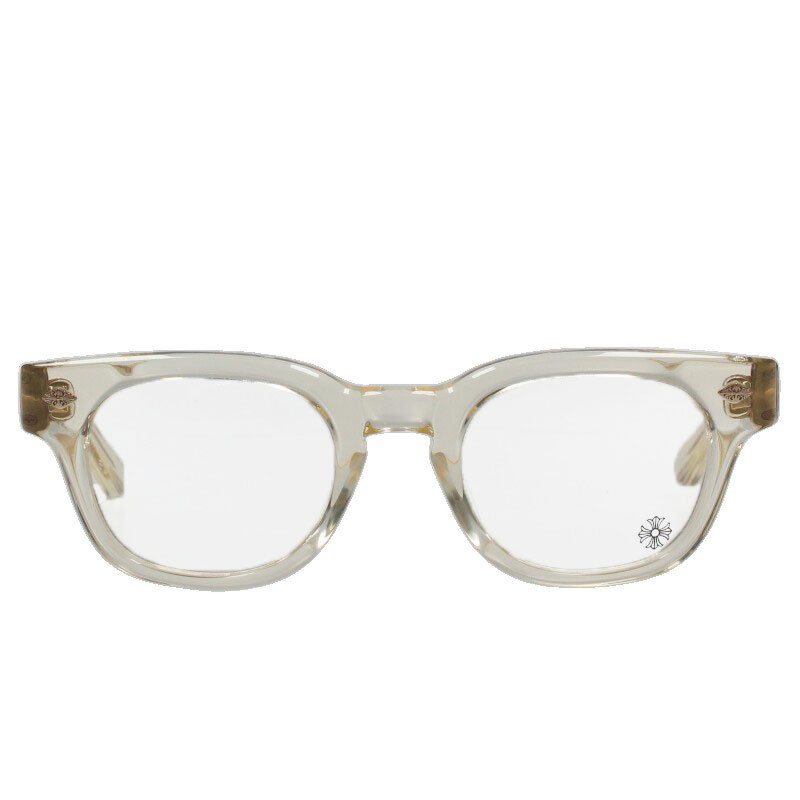 クロムハーツ Chrome Hearts 大いさ:49□23-142  JENNA TAIL YEA クロステンプルメガネ眼鏡((枠組み)せつ然たる×ゴールド×赤銅色)【108052】【SJ02】【小物】【中古】bb460#rinkan*B